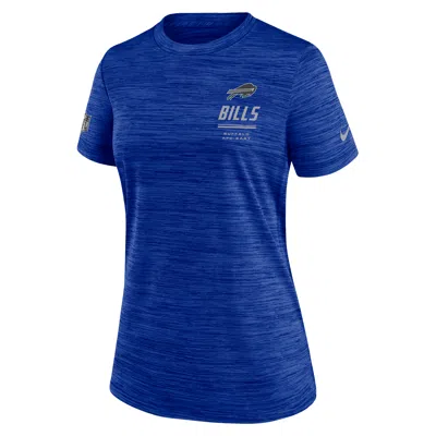 Nike Buffalo Bills Sideline Velocity  Women's Dri-fit Nfl T-shirt In Blue