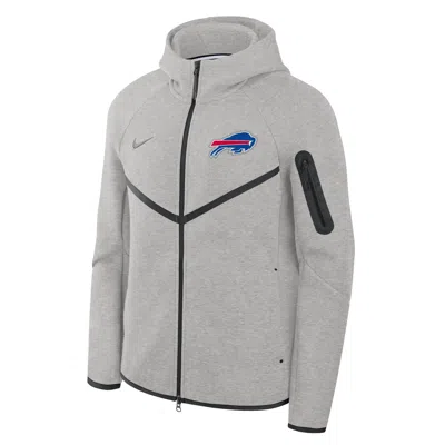 Nike Buffalo Bills Tech Fleece Windrunner  Men's Nfl Full-zip Hooded Jacket In Gray