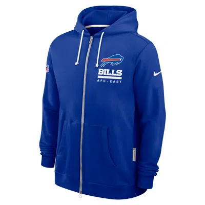 Nike Buffalo Bills Utility Player Sideline  Men's Dri-fit Nfl Full-zip Hoodie In Blue