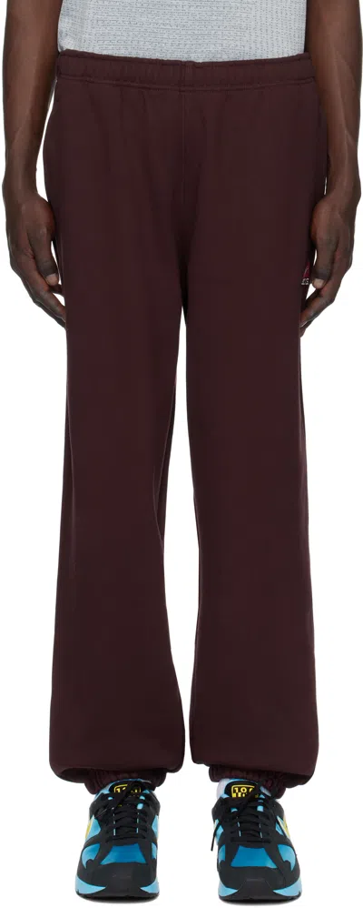 Nike Burgundy Acg Lungs Sweatpants In Burgundy Crush/laser