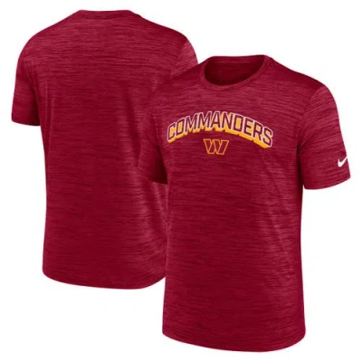 Nike Burgundy Washington Commanders Velocity Performance T-shirt