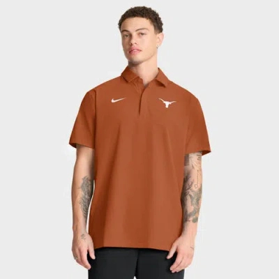 Nike Burnt Orange Texas Longhorns 2025 Coaches Sideline Polo In Brown