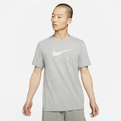 Nike Bv0626-063 Men's Gray Crew Neck Short Sleeve T-shirt Size X-large Jr257 In Grey
