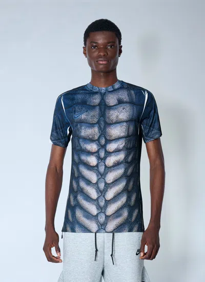 Nike By Yaku Re-create Reptile T-shirt In Blue