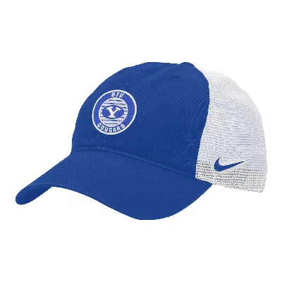 Nike Byu Heritage86  Unisex College Trucker Hat In Blue