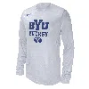 Nike Byu  Men's College Long-sleeve T-shirt In White