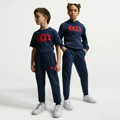 Nike Caitlin Clark Big Kids' Fleece Pant In Blue