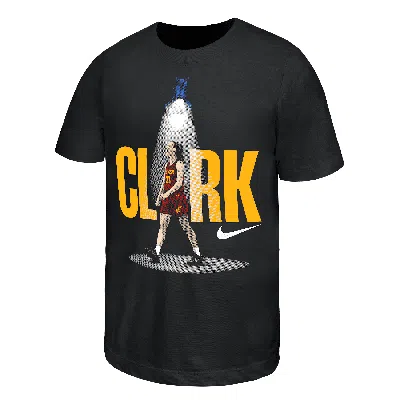 Nike Caitlin Clark "so Win" Big Kids'  Basketball T-shirt In Black