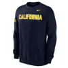 Nike Cal Club Fleece  Men's College Crew-neck Sweatshirt In Blue