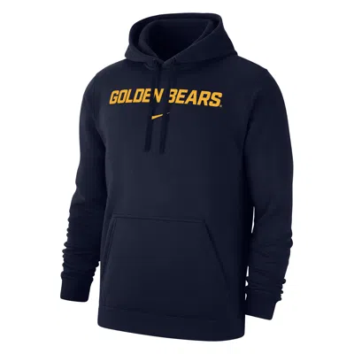 Nike Cal Club Fleece  Men's College Pullover Hoodie In Blue