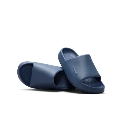 Nike Calm 2.0 Big Kids' Slides In Blue
