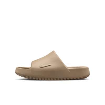 Nike Calm 2.0 Big Kids' Slides In Brown