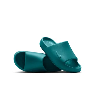 Nike Babies' Calm 2.0 Big Kids' Slides In Green