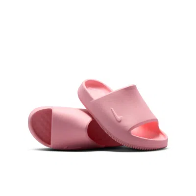 Nike Babies' Calm 2.0 Big Kids' Slides In Pink