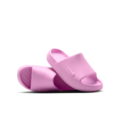 Nike Calm 2.0 Big Kids' Slides In Pink