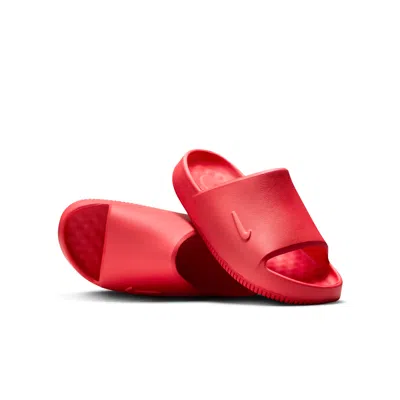 Nike Calm 2.0 Big Kids' Slides In Red