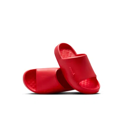 Nike Babies' Calm 2.0 Little Kids' Slides In Red