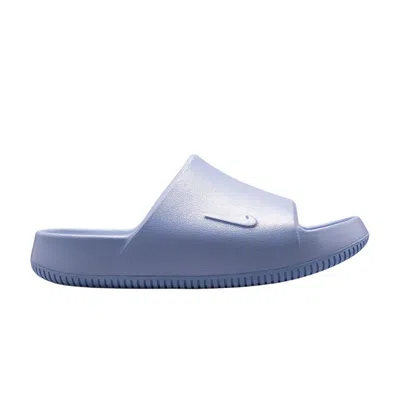 Pre-owned Nike Calm 2.0 Premium Slide Gs 'ghost' | Blue | Kid's Size 6
