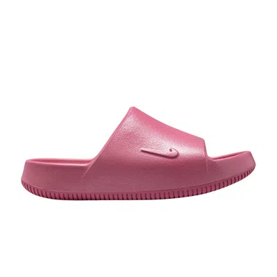 Pre-owned Nike Calm 2.0 Premium Slide Gs 'peony' | Red | Kid's Size 4