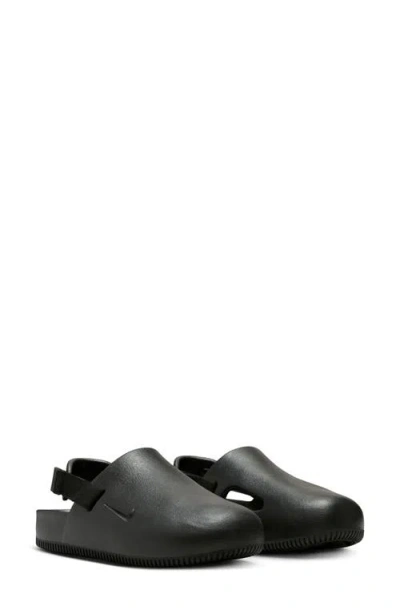 Nike Calm Convertible Slingback Mule In Black/black