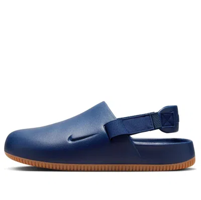 Nike Calm Mule 'navy Gum' In Black