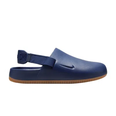 Pre-owned Nike Calm Mule 'navy Gum' In Blue