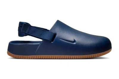 Pre-owned Nike Calm Mule Navy Gum In Navy/gum Medium Brown