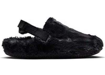 Pre-owned Nike Calm Mule Se Fur (women's) Sneakers In Black/solar Red In Multi