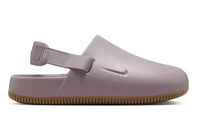 Pre-owned Nike Calm Mule (women's) Sneakers In Light Violet Ore/gum Medium Brown In Multi