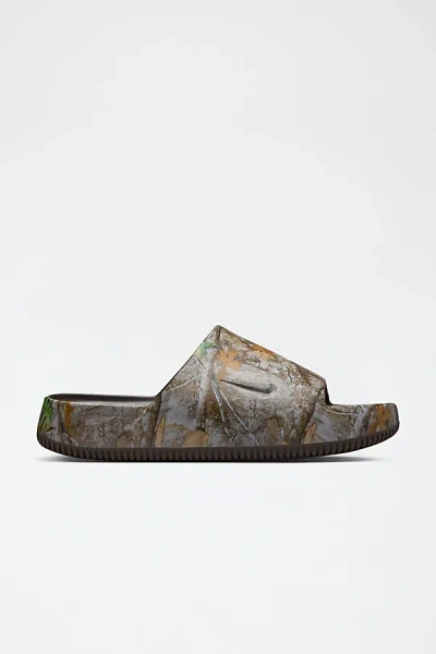 NIKE CALM REALTREE CAMO SLIDE IN BAROQUE BROWN/BAROQUE BRO, MEN'S AT URBAN OUTFITTERS