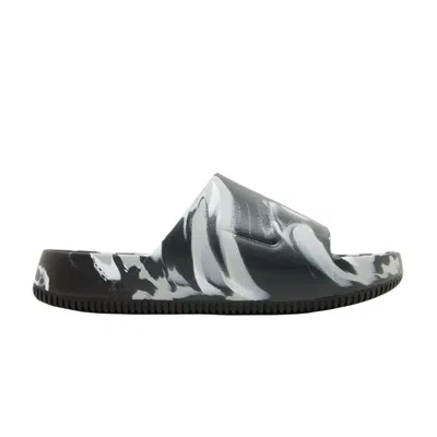 Pre-owned Nike Calm Se Slide 'black Marbled'