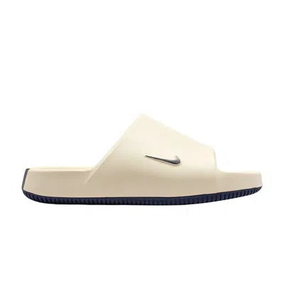 Pre-owned Nike Calm Slide 'michigan' | Cream | Men's Size 9 In White
