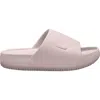 Nike Women's Calm Slide Sandals From Finish Line In Barely Rose/barely Rose