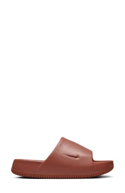 Nike Calm Slide Sandal In Brown