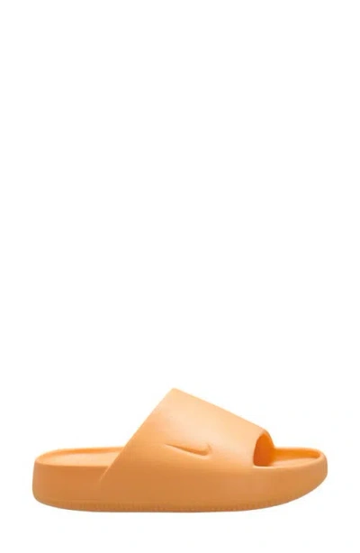 Nike Calm Slide Sandal In Peach Cream/peach Cream