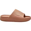Nike Womens  Calm Slides In Terra Blush/terra Blush