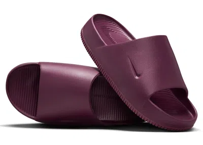 Pre-owned Nike Calm Slide (women's) Sneakers In Bordeaux In Burgundy