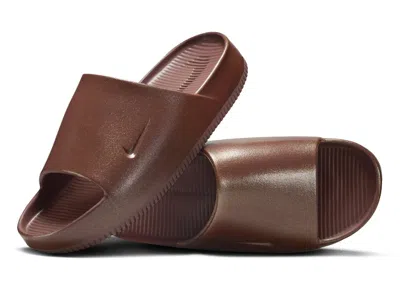 Pre-owned Nike Calm Slide (women's) Sneakers In Red Sepia