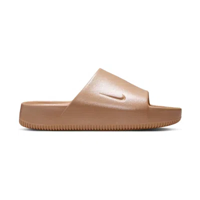Nike Calm Women's 'rattan' Slides In Orange