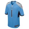 Nike Cam Ward Tennessee Titans 2025 Nfl Draft First Round Pick  Men's Nfl Game Jersey