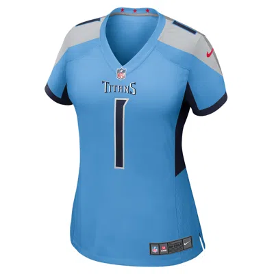 Nike Cam Ward Tennessee Titans 2025 Nfl Draft First Round Pick Womenâs  Women's Nfl Game Jersey In Blue