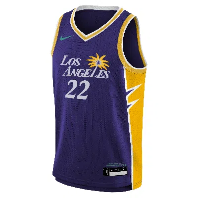 Nike Cameron Brink Los Angeles Sparks 2024 Explorer Edition Big Kids'  Dri-fit Wnba Swingman Jersey In Purple