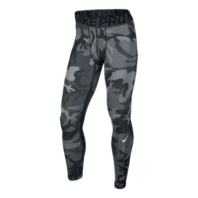 Nike Camouflage Alphabet Sports Pants 'grey' In Gray