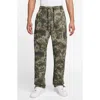 Nike Camouflage Tech Fleece Pants In Green