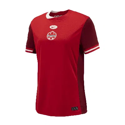 Nike Canada 2024 Stadium Home  Women's Dri-fit Soccer Replica Jersey In Red