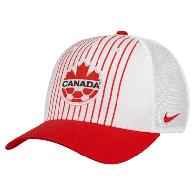 Nike Canada Rise  Unisex Soccer Structured Adjustable Trucker Cap In Red
