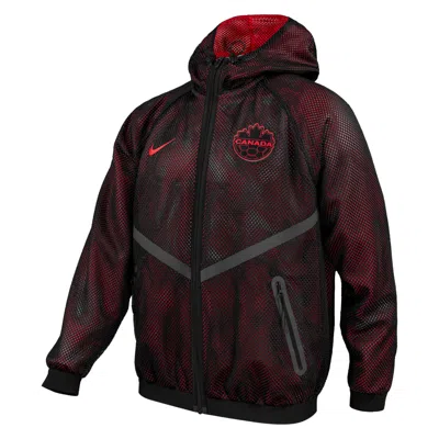 Nike Canada  Unisex Soccer Jacket In Red