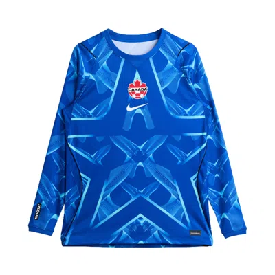 Pre-owned Nike Canada X Nocta Long-sleeve Goalkeeper Shirt 'blue' | Men's Size L