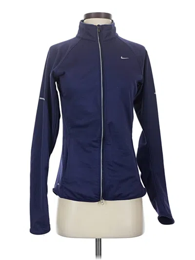 Pre-owned Nike Cardigan Sweater In Blue