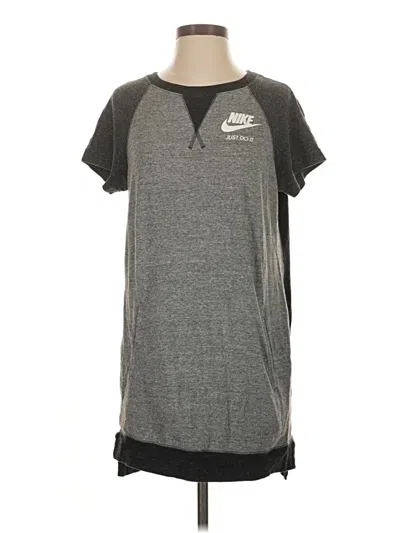 Pre-owned Nike Cardigan Sweater In Gray